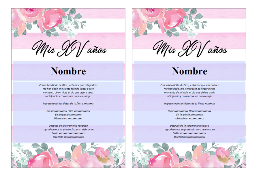 Como hacer Invitaciones de xv años