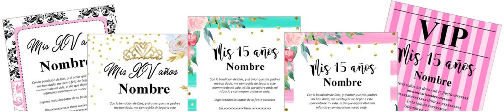 Invitaciones de 15 años banner