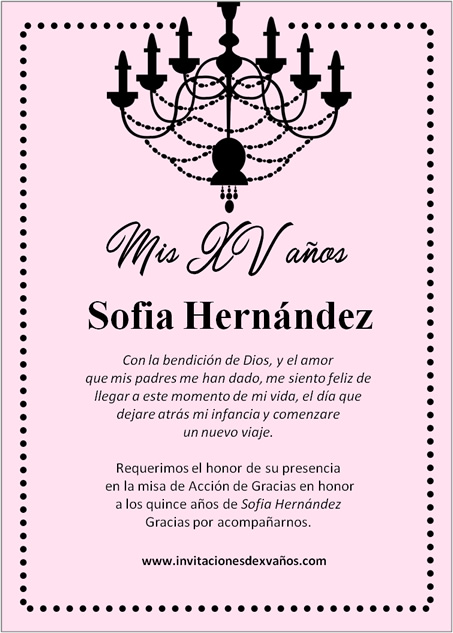 Invitación De 15 Años