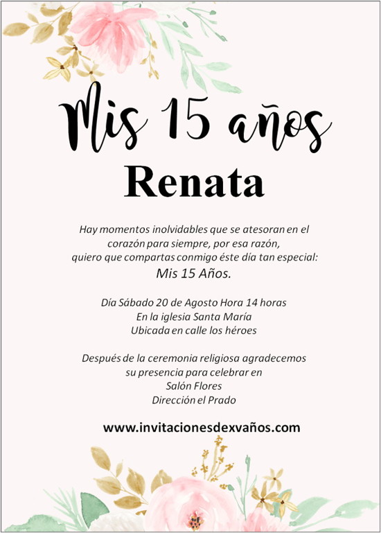 Las 20 Mejores Frases Para Invitaciones y Tarjetas De XV Años 2020